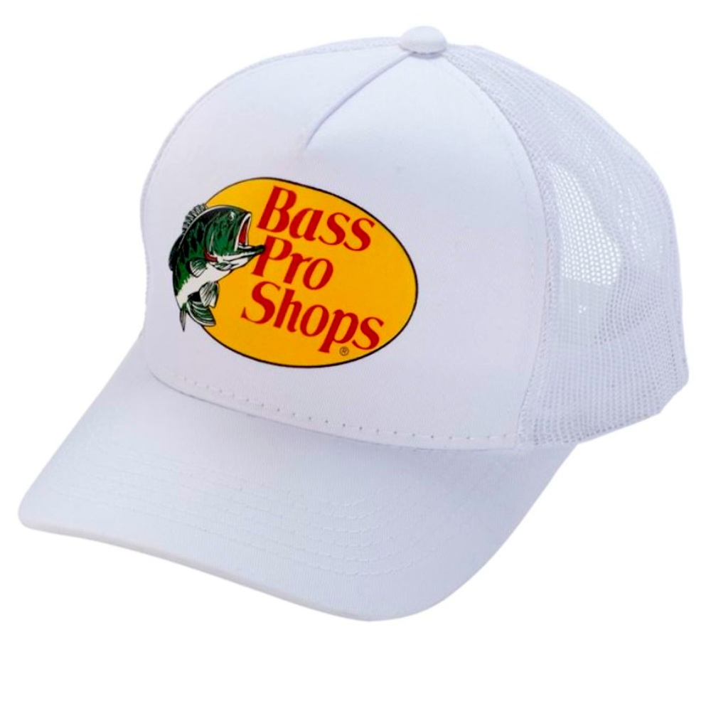 Bass Pro Shops White trucker hat